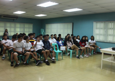 Orientation for Academy of Saint John students with Ms Che
