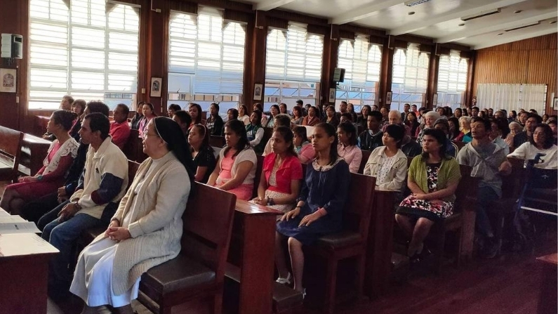 Chosen Children attending mass at St Scholastica's Retreat House